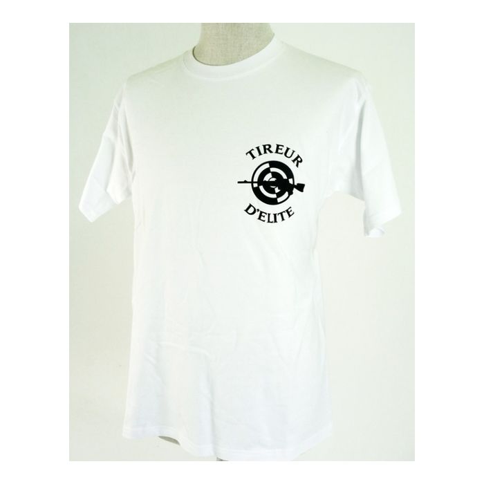 T-Shirt "Tireur d'Elite" (Scharfschütze) - weiß