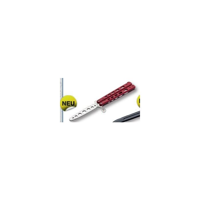 Balisong Trainingsmesser Rot