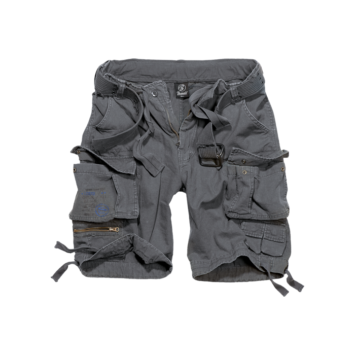 Brandit-Short "Shell Valley Heavy Vintage", anthrazit