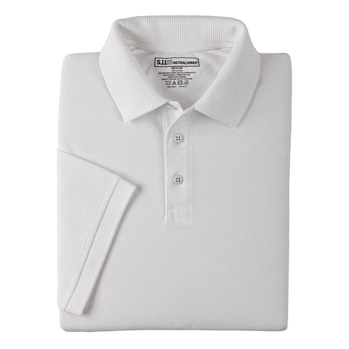 5.11 Professional Kurzarm Polohemd Weiß
