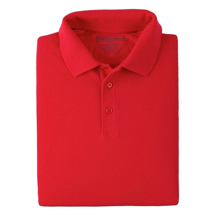 5.11 Professional Langarm Polohemd Range Red