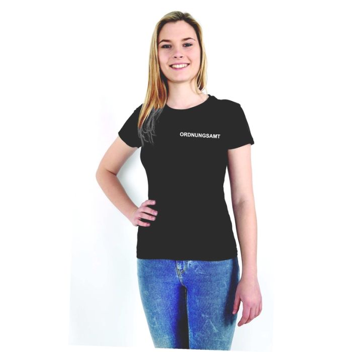 Damen Rundhals T Shirt dunkelblau