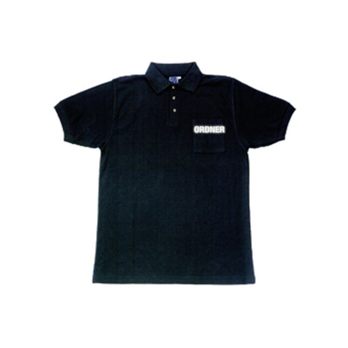 Polo Shirt mit Brusttasche schwarz 