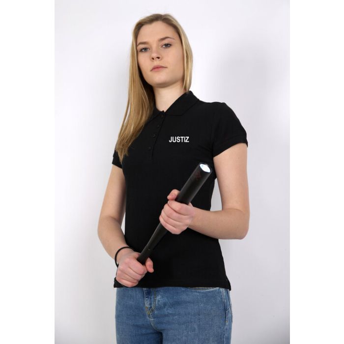 Damen Piquet Polo Shirt schwarz