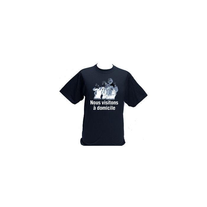T-Shirt - mit Aufdruck  "Nous visitons a`domicile"