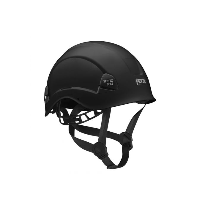 PETZL Sicherungshelm - Farbe: Schwarz - mit CenterFit Einstellsystem - Nr. 4577
