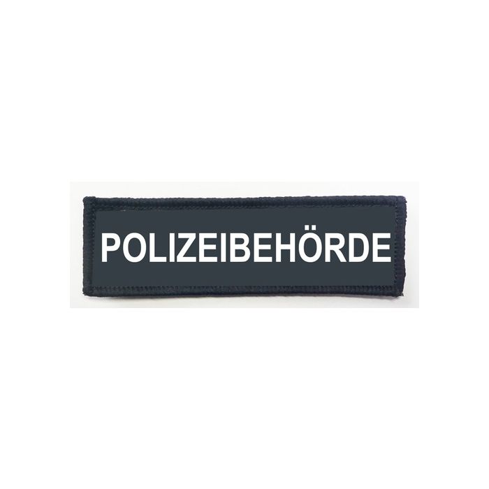 Offizielle Brust-Schrift - POLZEIBEHÖRDE: 10 x 3 cm