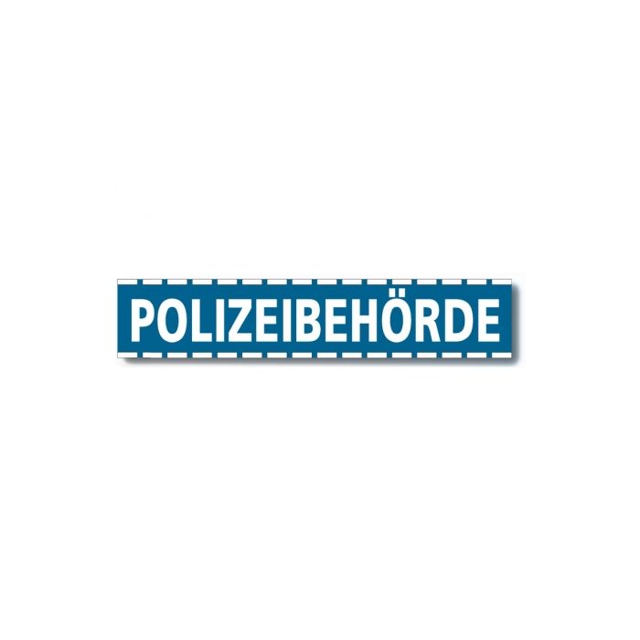 KFZ Magnetreflexschild POLZEIBEHÖRDE- Reflektierend - 50 x 10cm - Nr. 5062