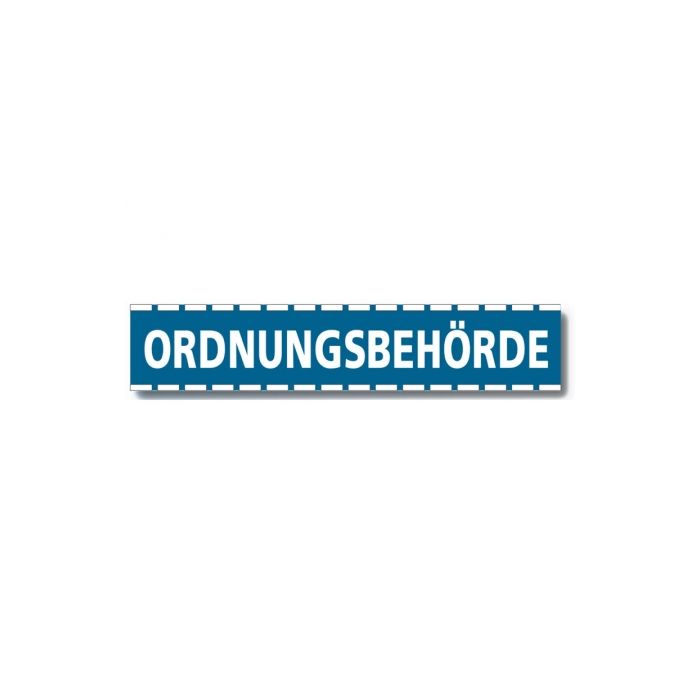KFZ Magnetreflexschild ORDNUNGSBEHÖRDE - Reflektierend - 50 x 10cm - Nr. 5063