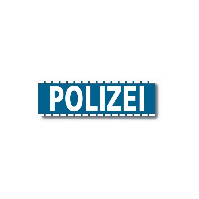 KFZ Magnetreflexschild POLIZEI - Reflektierend -33 x 10cm - Nr. 5067