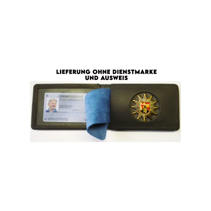 Dienstausweismappe Leder - Lieferung ohne Ausweis und ohne Dienstmarke