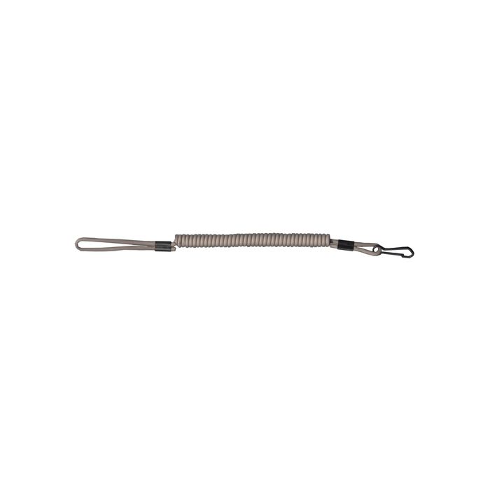 Lanyard - Spiralkabel - Fangschnur. Farbe Khaki