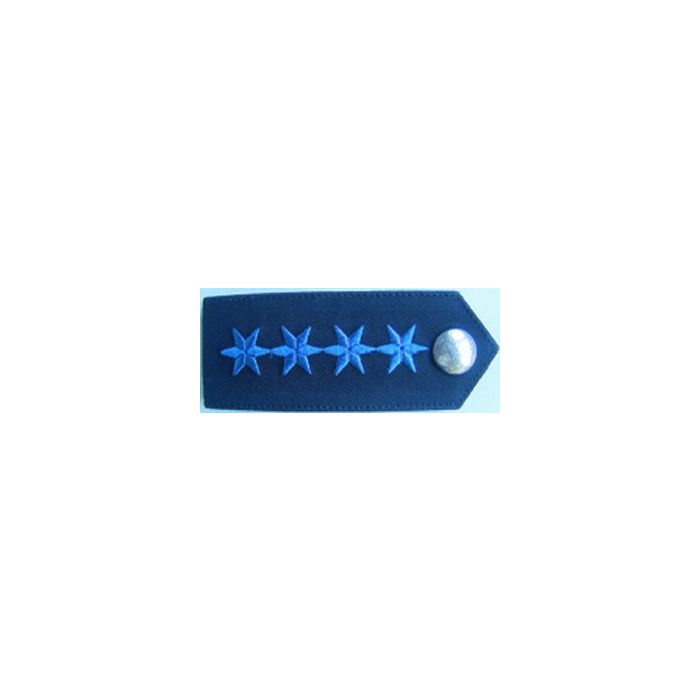 Dienstgradabzeichen Polizeihauptmeister/in - Blau - Knopf silber  - Nr. 5182