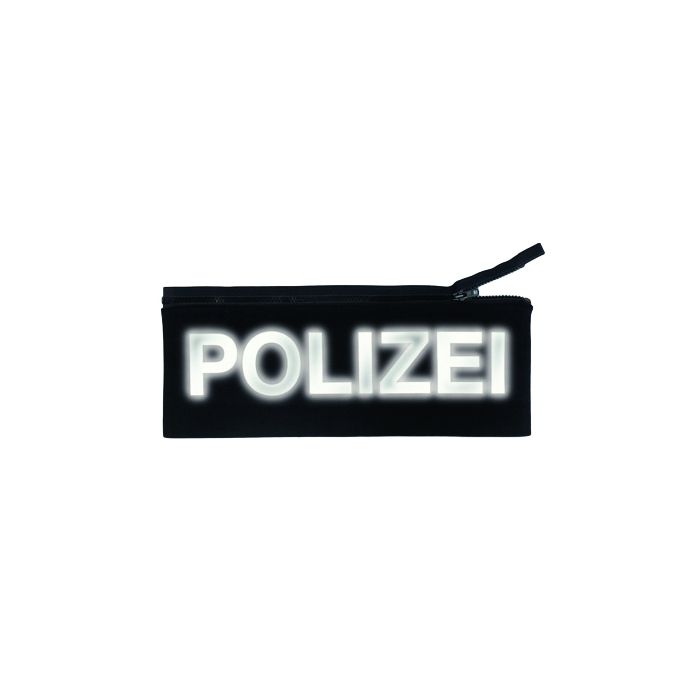 Brustschild mit  Aufdruck- POLIZEI - 10 x 3 cm - Nr. 5205o
