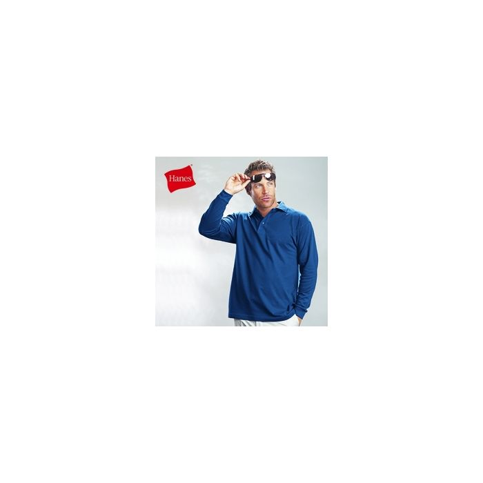 Langarm Polo Shirt dunkelblau