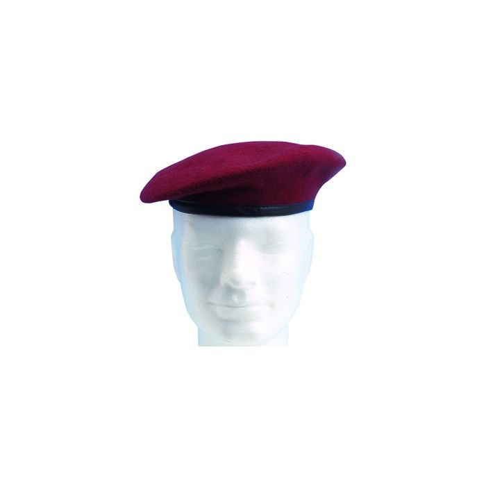 Qualitäts-Barett "Bordeauxrot"
