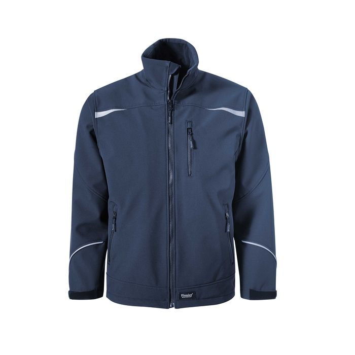 Softshell-Jacke mit Stehkragen, Größen XS - 4XL | dunkelblau