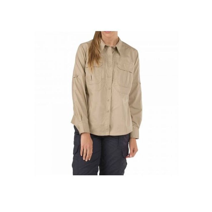 5.11 Damen Taclite Pro Langarm-Hemd TDU Khaki