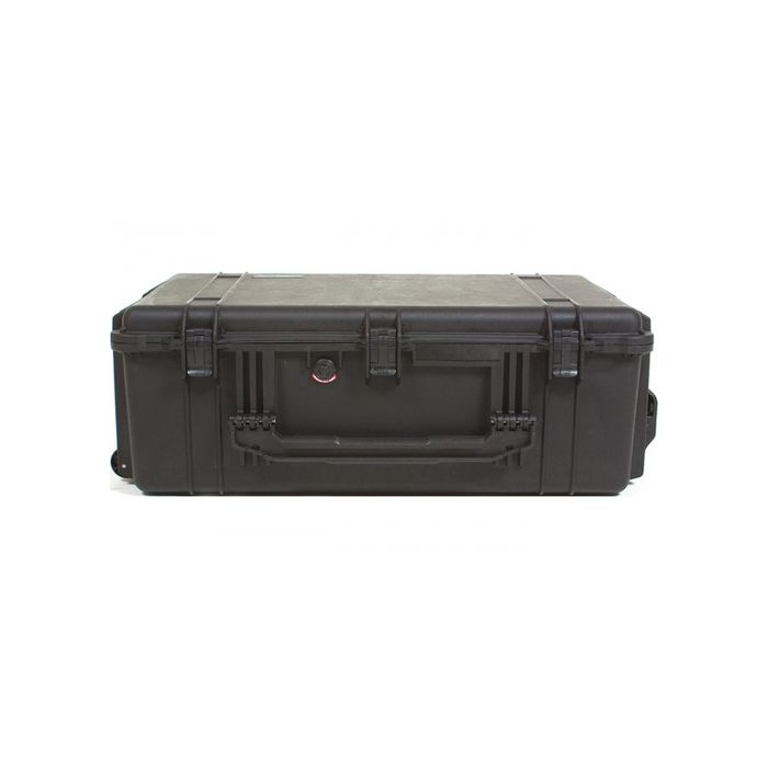 Pelibox 1650 - Schwarz - der Koffer für Profis -  13,8 kg - Seitliche Griffe - 4-tlg. Schaumstoffeinsatz - Nr. 6442