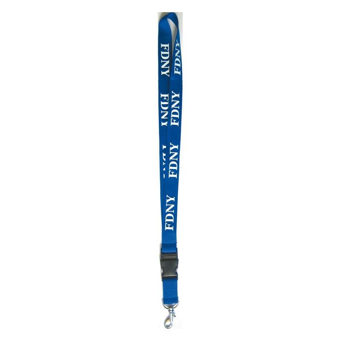 FDNY-Schlüsselband - mit Haken, blau - Nr. 6544
