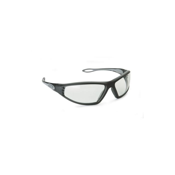 Endor Brille Anthrazit / Grau mit Klarglas - Leicht auswechselbare Sichtscheiben - Nr. 7018