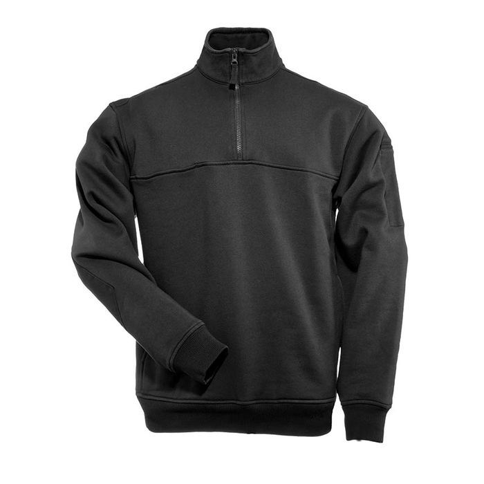 5.11 Job Shirt Quarter Zip - Schwarz