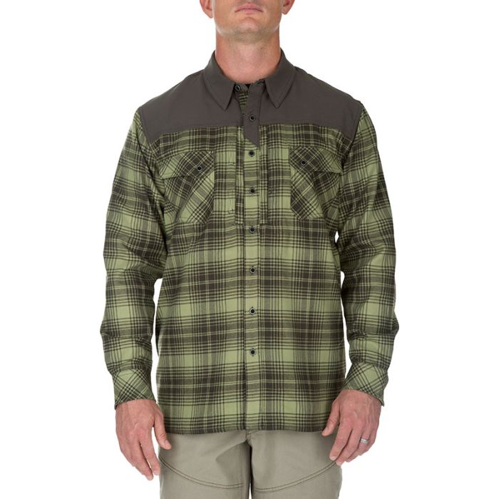 5.11 Sidewinder Flanel Shirt-Mosstone