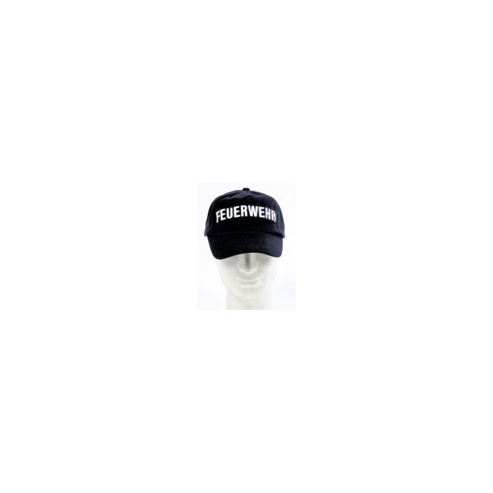 Base-Cap Schwarz mit Reflexschrift FEUERWEHR