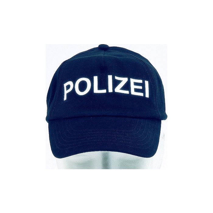Base-Cap Dunkelblau mit Reflexschrift POLIZEI