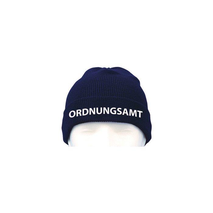 Wollmütze mit Bestickung ORDNUNGSAMT