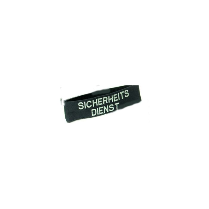 Armbinde mit Aufdruck "SICHERHEITSDIENST"