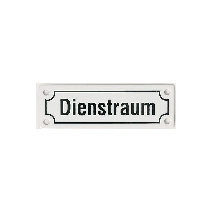 Wandschild - Dienstraum - 12,5 x 4 cm - Nr. 7807