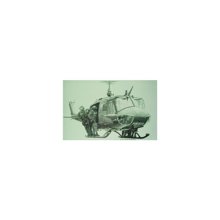 Dick Kramer Lithographie "MP/Feldjäger Einsatz" - Limitierte Auflage - Nr. 7873