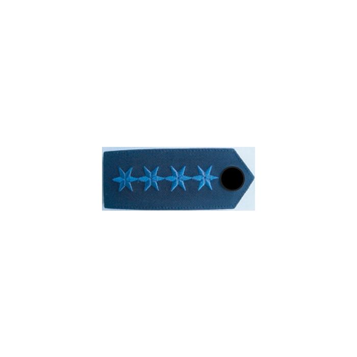 Dienstgradabzeichen Polizeihauptmeister/in - Blau - Knopf Schwarz - Mittlerer Dienst - Nr. 8182