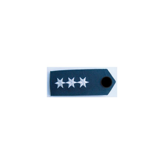 Dienstgradabzeichen Polizeihauptkommissar/in (A11)+(A12) - Blau - Knopf Schwarz - Nr. 8185