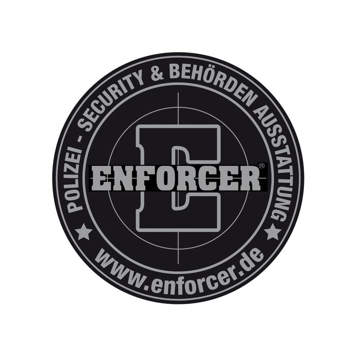 Rubber Patch ENFORCER rund & grau