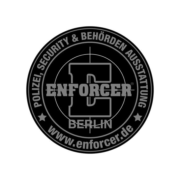 Rubber Patch  "ENFORCER Berlin"  rund & grau: nur 5,-€