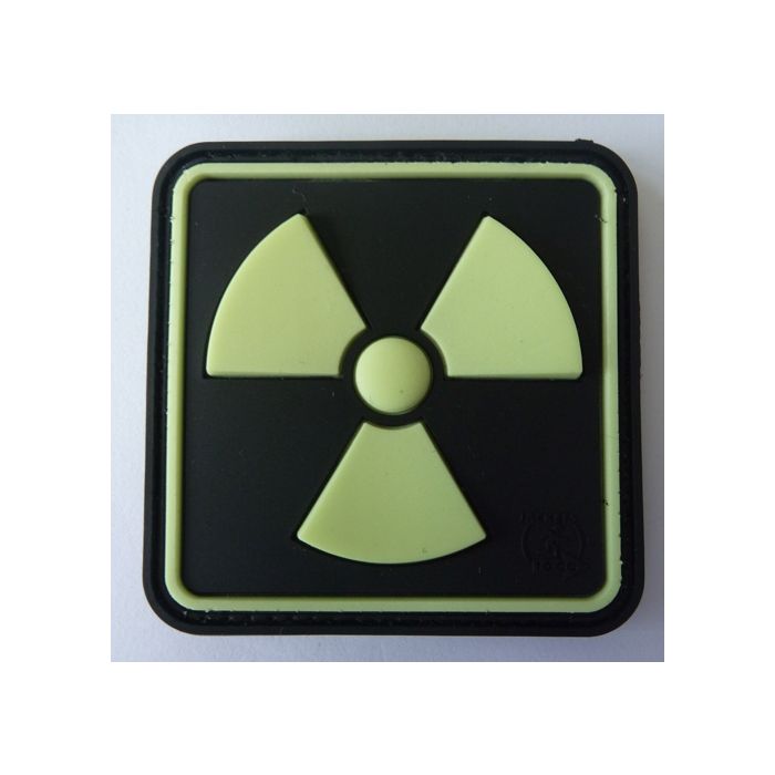 Rubber Patch Radioaktiv schwarz - Nachtleuchtend - Nr. 9060