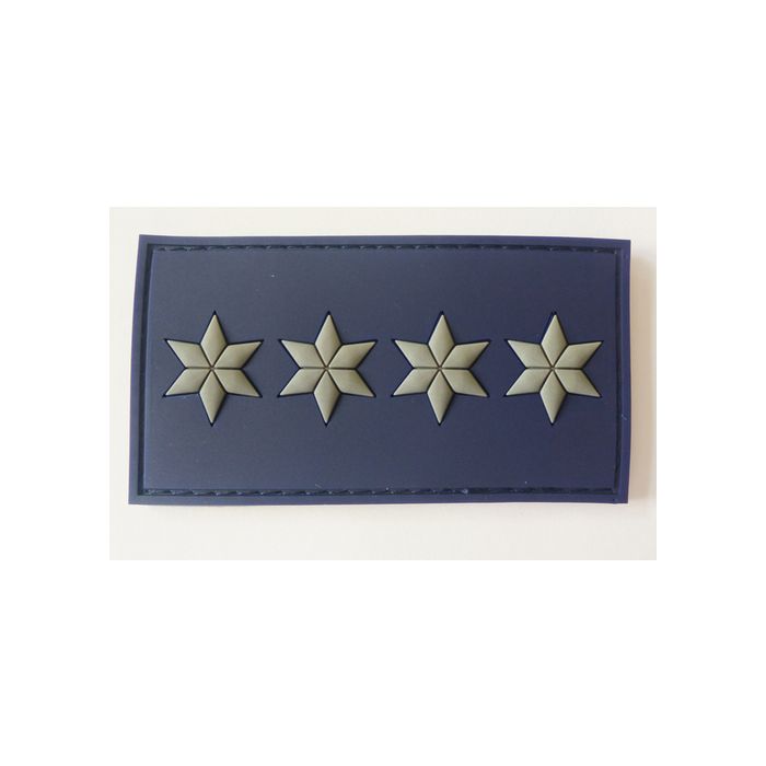 Rubber Patch 4 Sterne - 1.EPHK - Dunkelblau