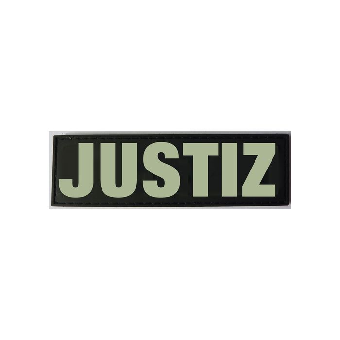Rubber Patch JUSTIZ - Nachtleuchtend