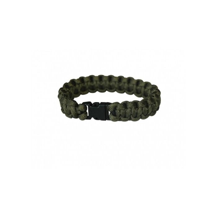 Notfall-Armband aus Fallschirm-Nylon - Grün