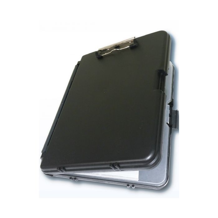 Clipboard / Tactical Organizer - Aus Hartkunststoff - Stabil und langlebig - Format A4 - Mit stabiler Klammer aus Metall - Zwischenfach für Vorschrift/Block - Nr. 9715