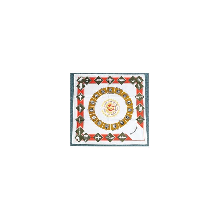 Erinnerungstuch für den Schutz der DDR, 65 x 65 cm - Nr. BW4297