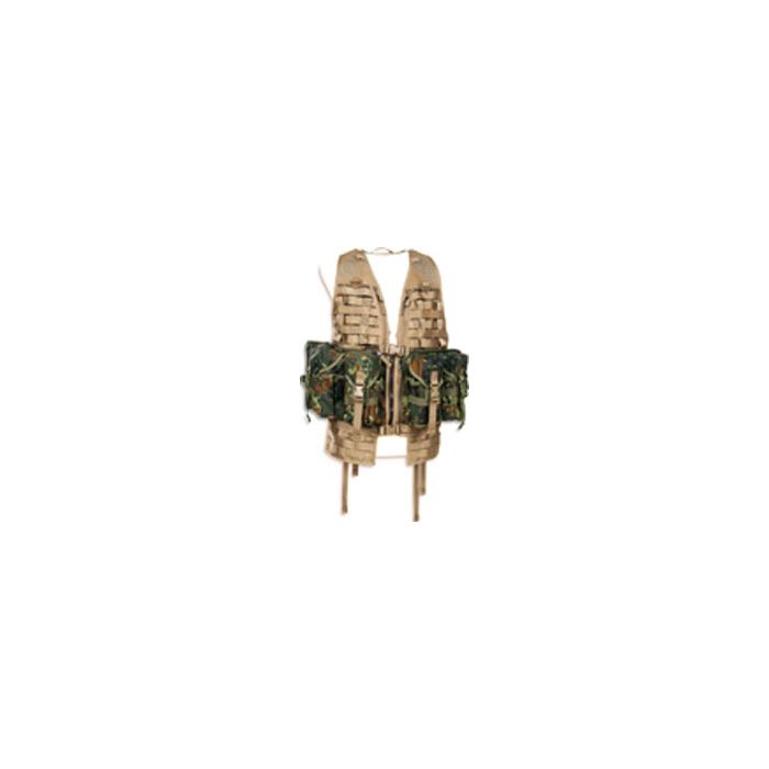 Munitions- und Ausrüstungsweste - Khaki - mit MTS-Plus-Gurtsystem für Zusatzausrüstung - Nr. BW4458