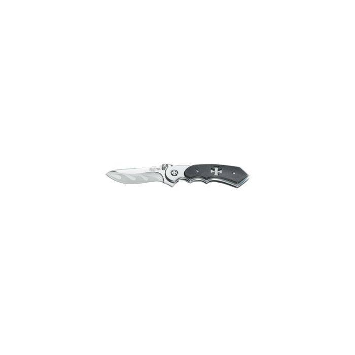 Taschenmesser "Eisernes Kreuz" - Rostfreie Klinge aus 440er Stahl. Liner Lock und Hosen-Clip - Nr. BW4712