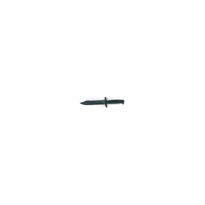 CYPRUS SF Kampfmesser - mit schwarzer Kalgrad-Beschichtung, Rückensäge, partiellem Wellenschliff - Nr. BW4714