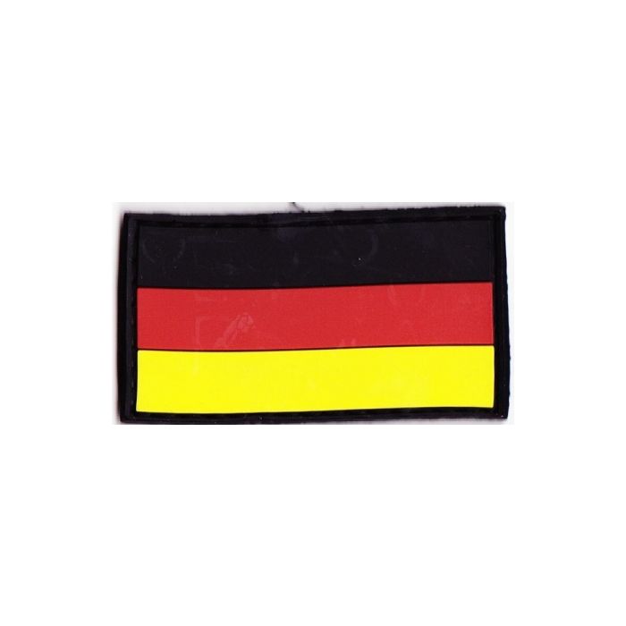 Rubber Patch Deutschlandfahne - 5,7 x 3 cm - bunt - ohne DEU - Nr. BW5801