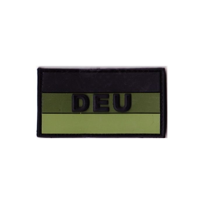 Rubber Patch Deutschlandfahne - 5,7 x 3 cm - oliv - DEU - Nr. BW5803