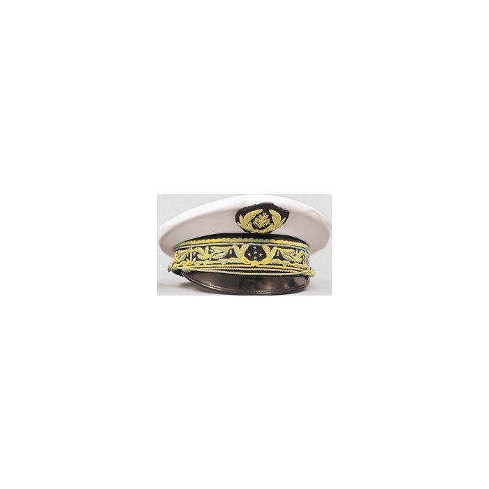 Französische Admirals-Schirmmütze - ORIGINAL - Handstickung - Nr. FR4501
