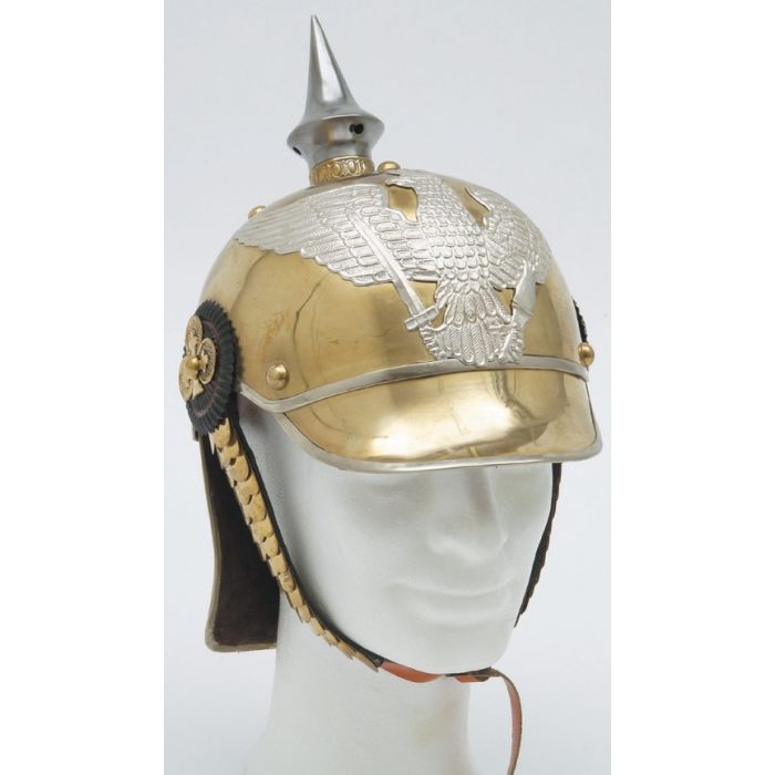 Preussischer Kaiserhelm - REPRO - mit polierter Messingglocke - Nr. HE4573